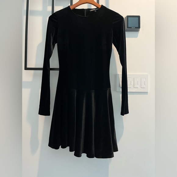 Chance Allure Dresses & Skirts - Black Velvet Long-Sleeve Midi Dress